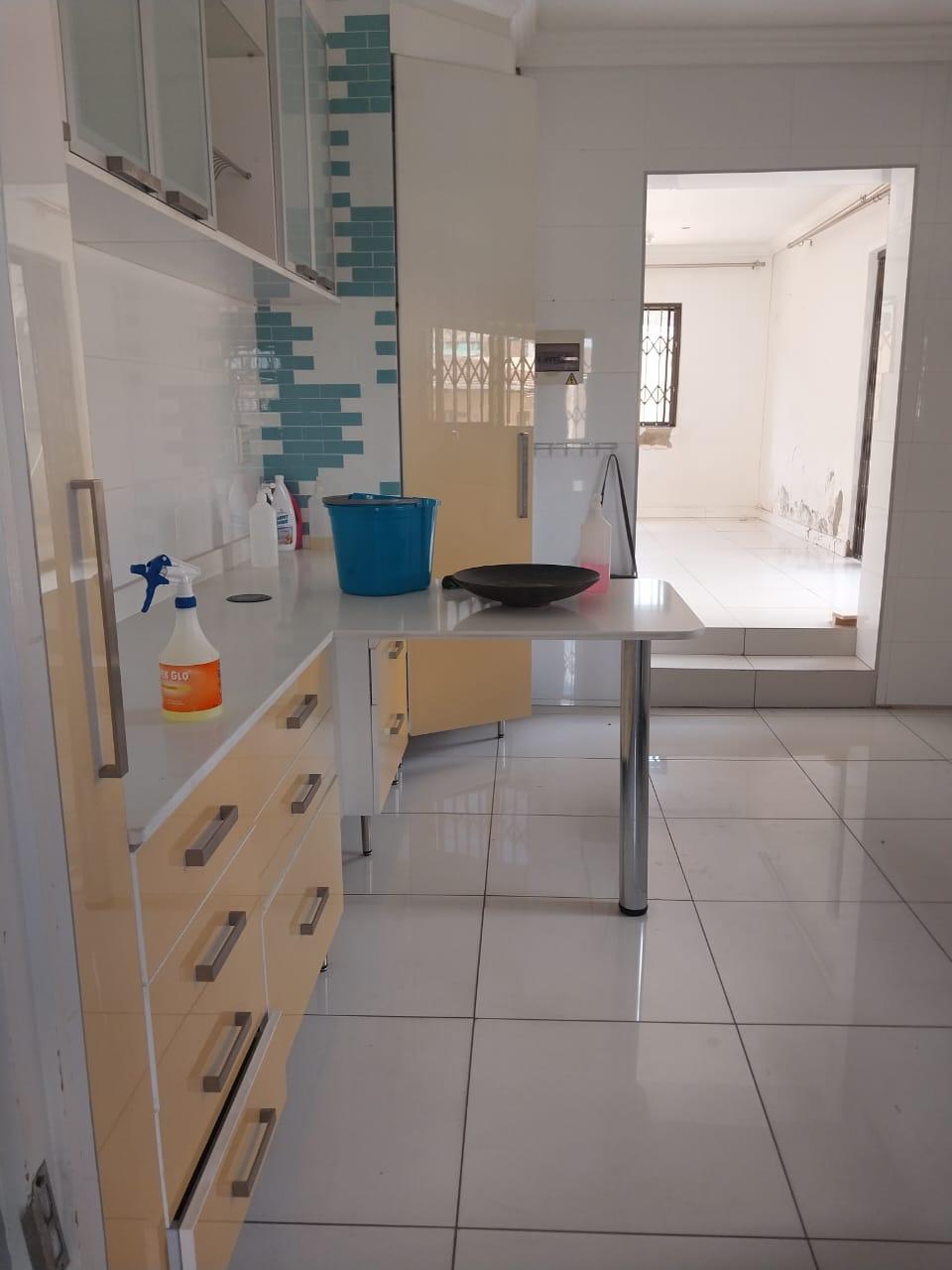 Clean bathroom after cleaning